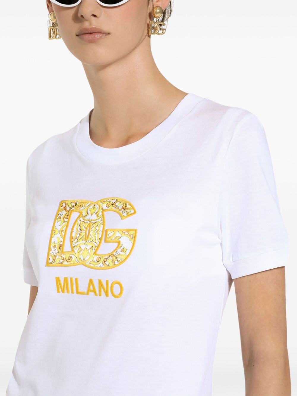 Dolce & Gabbana T-Shirts And Polos White Natural (veg)->cotton100.0 %