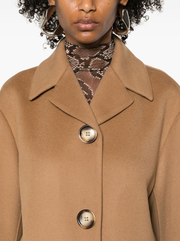 SPORTMAX PRE Coats Camel Virgin Wool