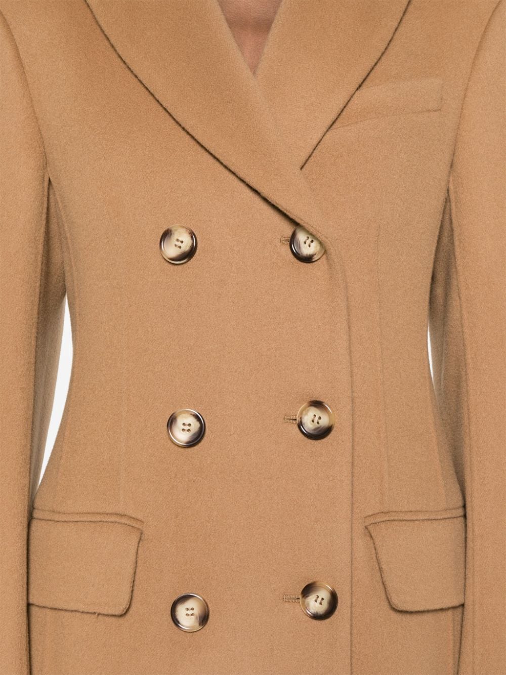 Sportmax Pre Coats Camel Virgin Wool