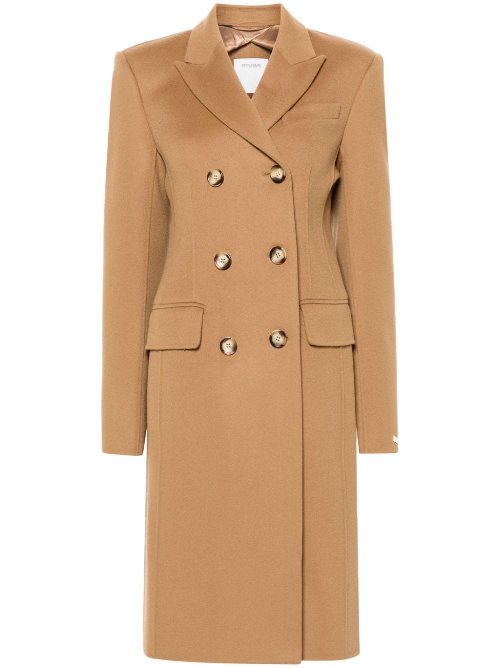 Sportmax Pre Coats Camel Virgin Wool
