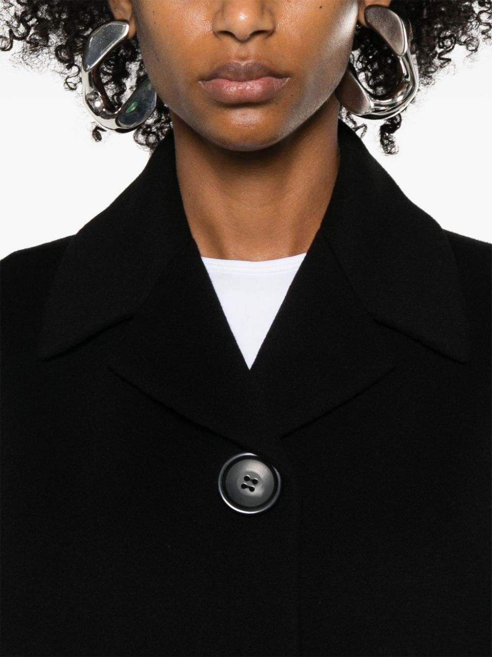 Sportmax Pre Coats Black Virgin Wool