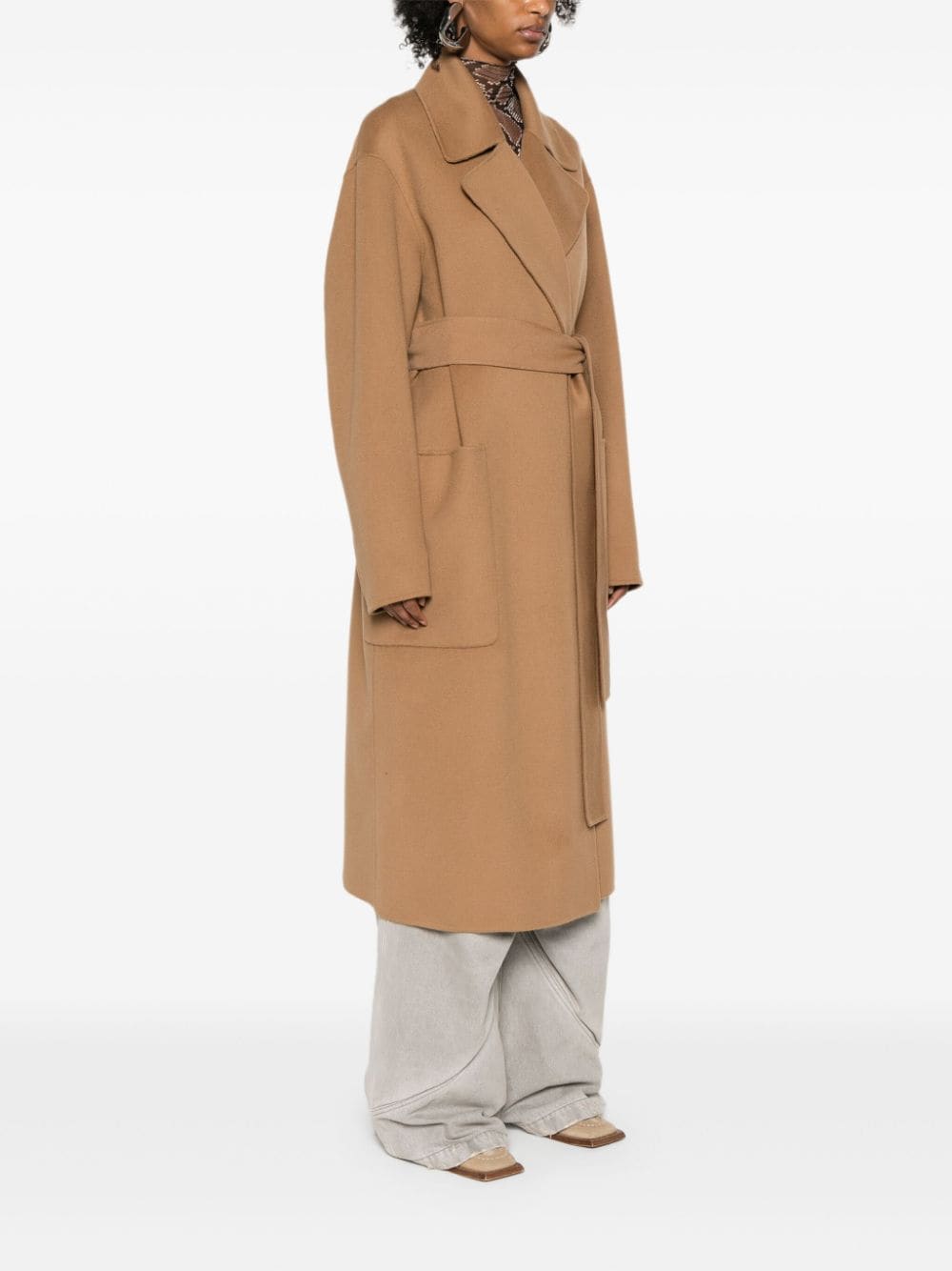 Sportmax Pre Coats Camel Virgin Wool