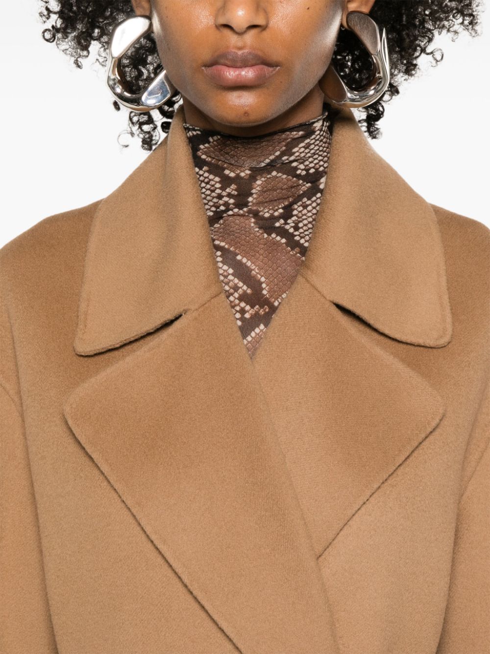 Sportmax Pre Coats Camel Virgin Wool
