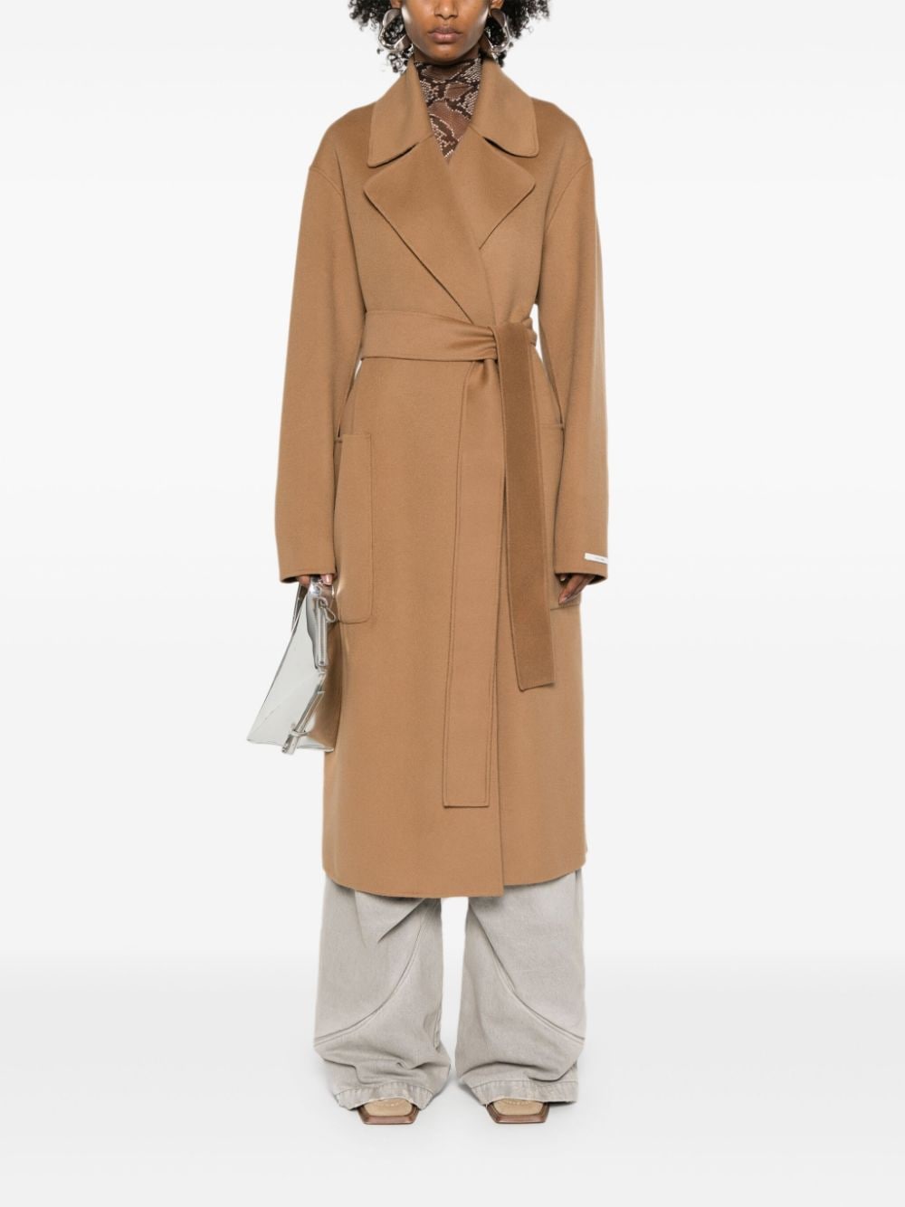 Sportmax Pre Coats Camel Virgin Wool