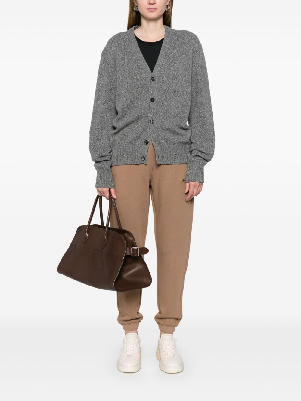 S Max Mara Trousers Camel Cotton Polyester