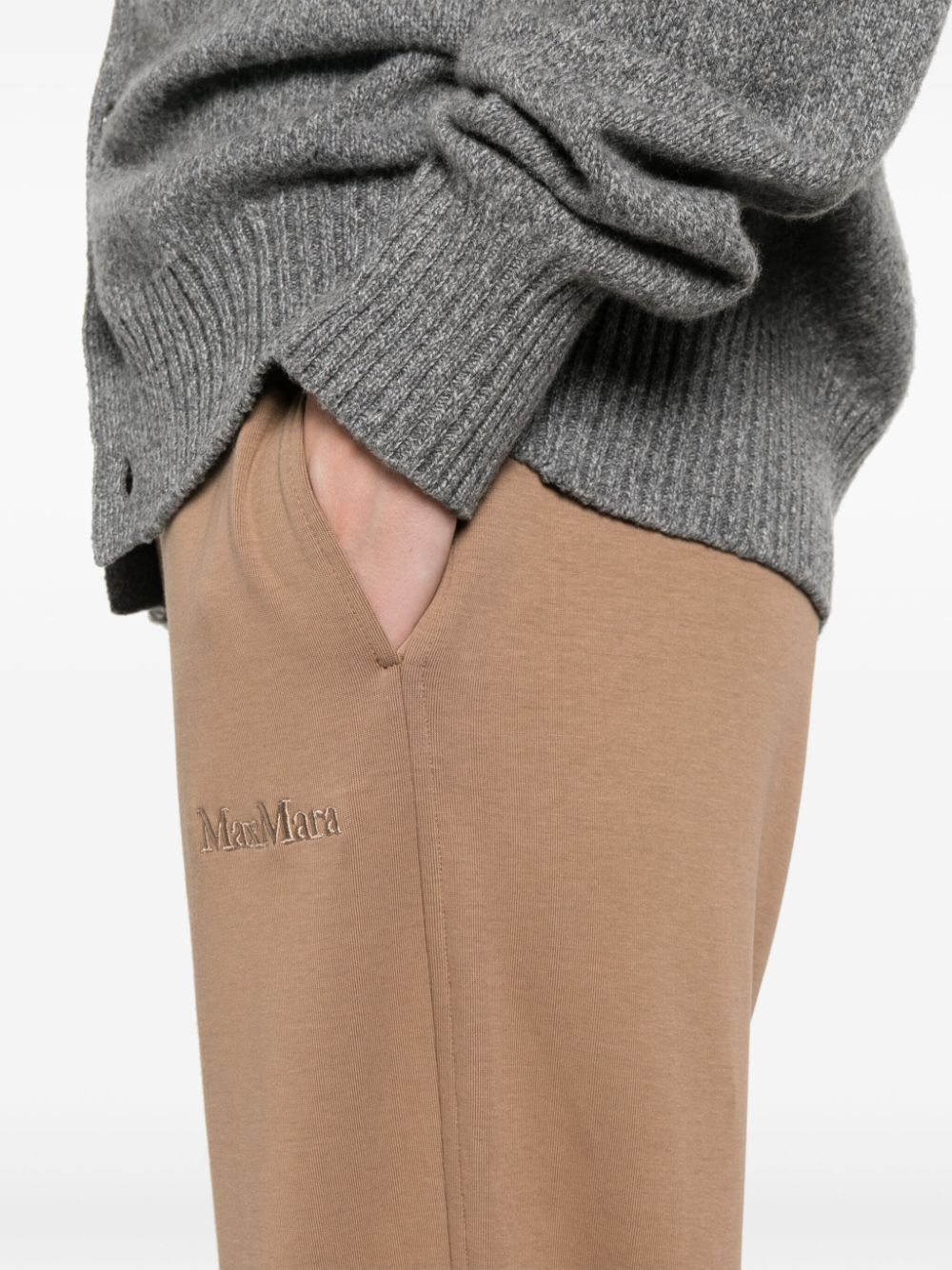S Max Mara Trousers Camel Cotton Polyester