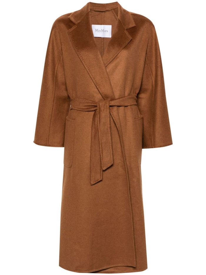 Max Mara Coats Leather Brown Cashmere