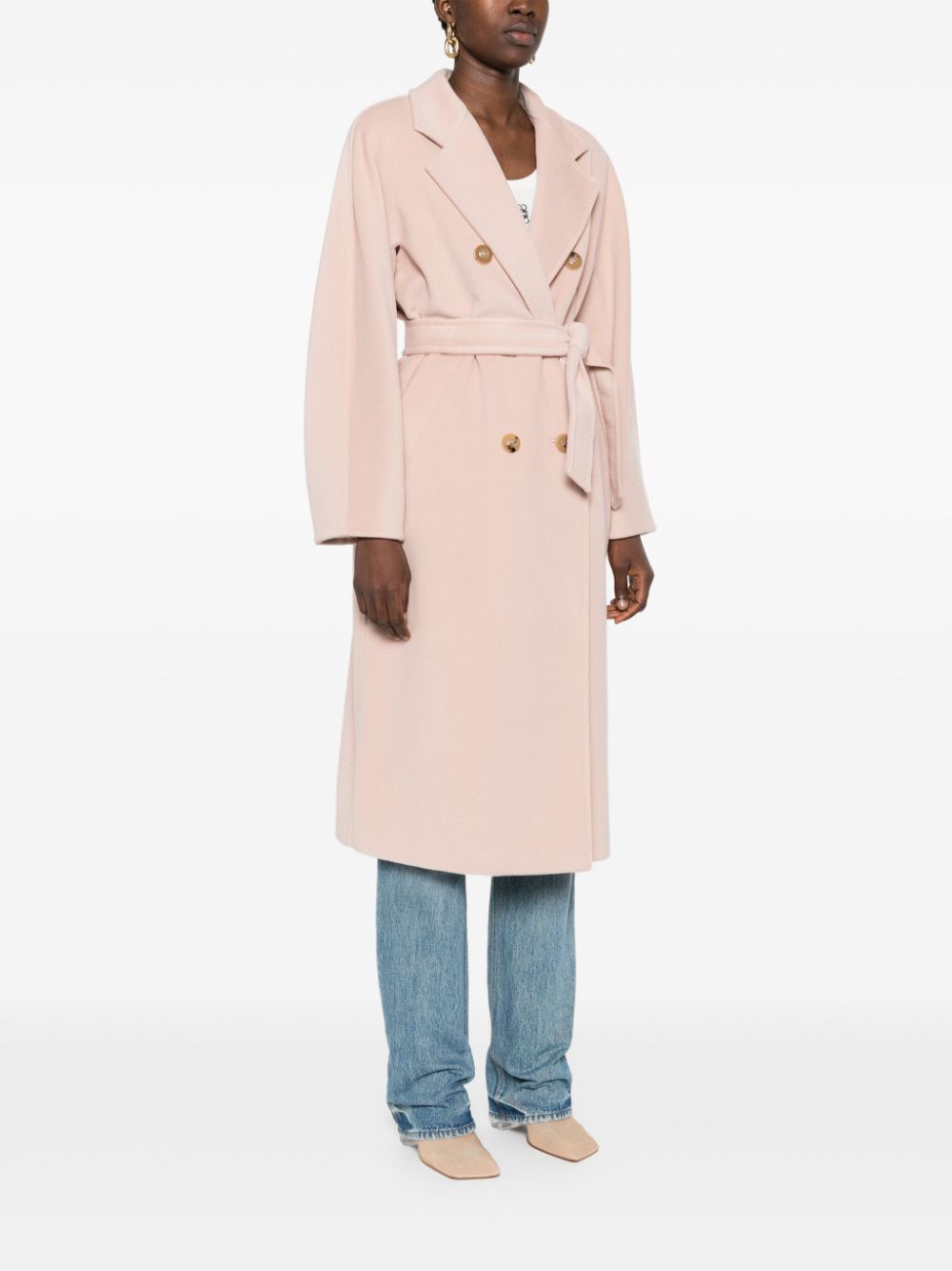 Max Mara Coats Powder Virgin Wool Cashmere