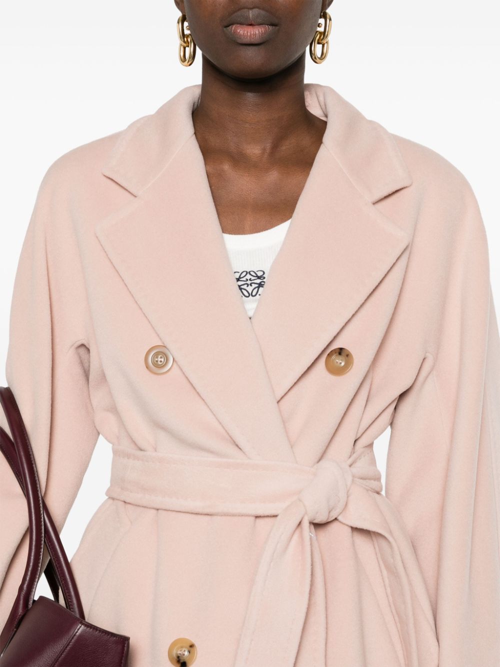 Max Mara Coats Powder Virgin Wool Cashmere