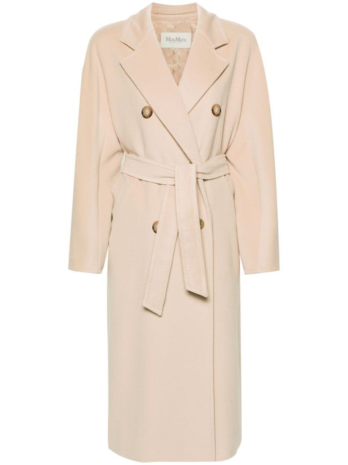 Max Mara Coats Beige Virgin Wool Cashmere