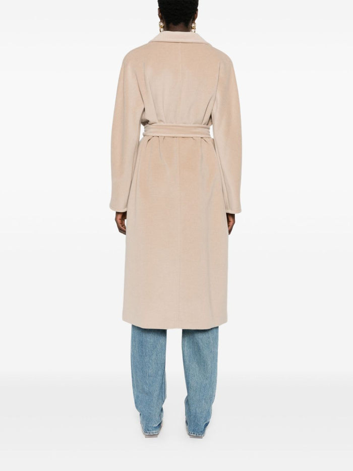 Max Mara Coats Beige Virgin Wool Cashmere
