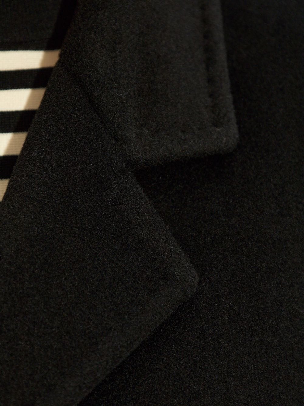 Max Mara Coats Black Virgin Wool Cashmere