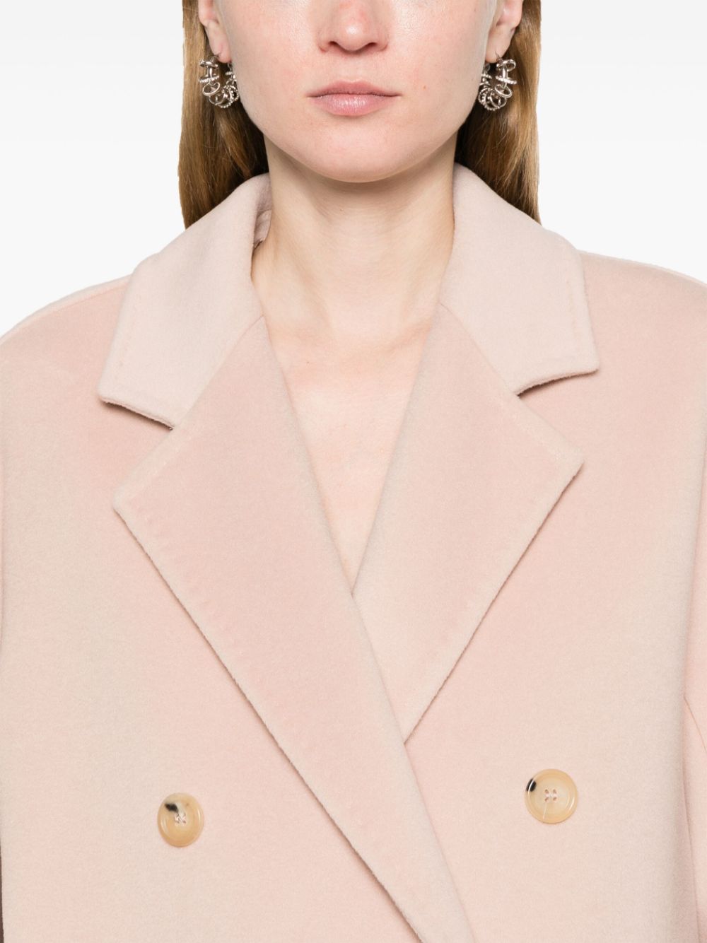 Max Mara Coats Powder Virgin Wool Cashmere