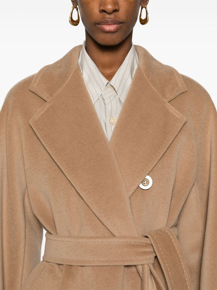 Max Mara Coats Camel Virgin Wool Cashmere