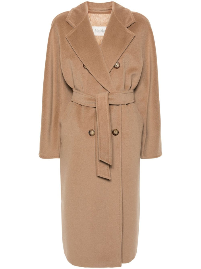 Max Mara Coats Camel Virgin Wool Cashmere