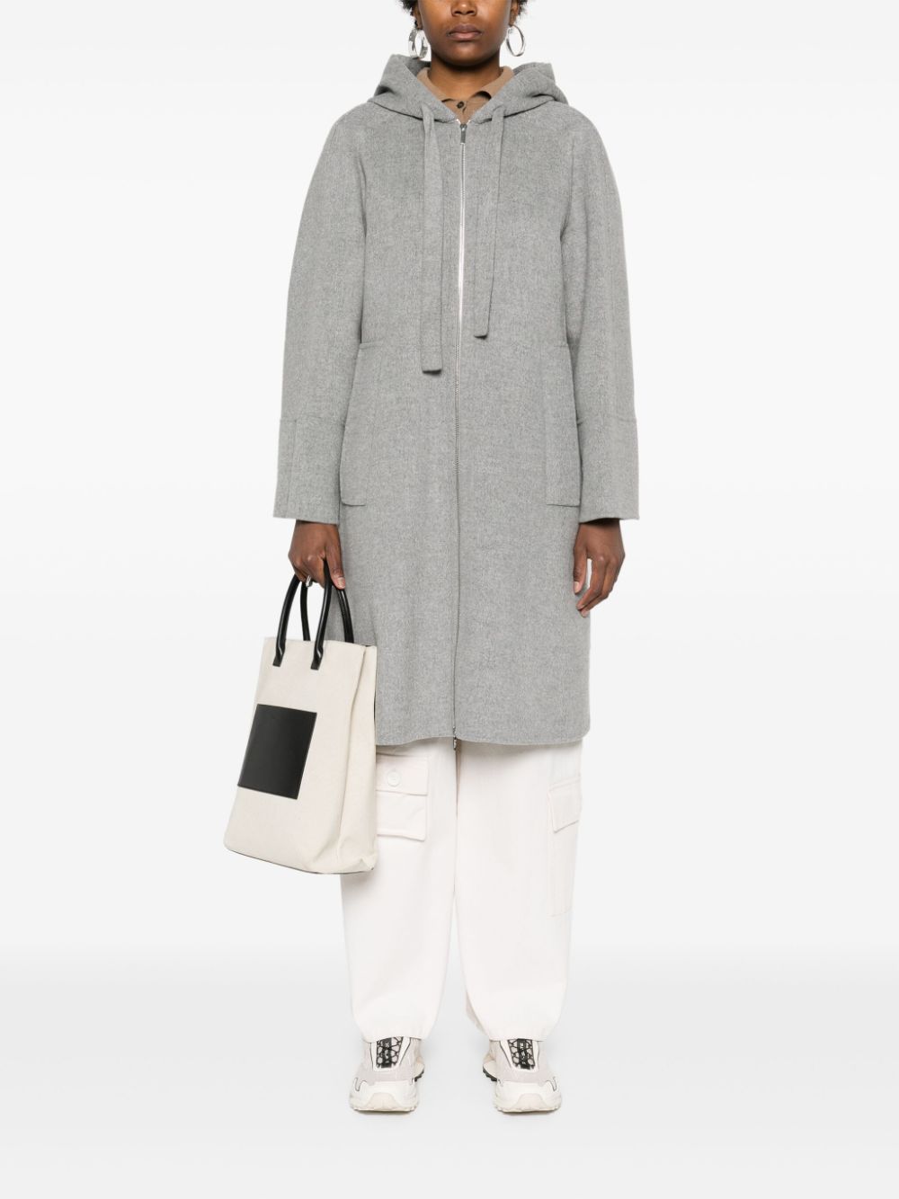 S Max Mara Coats Grey Virgin Wool
