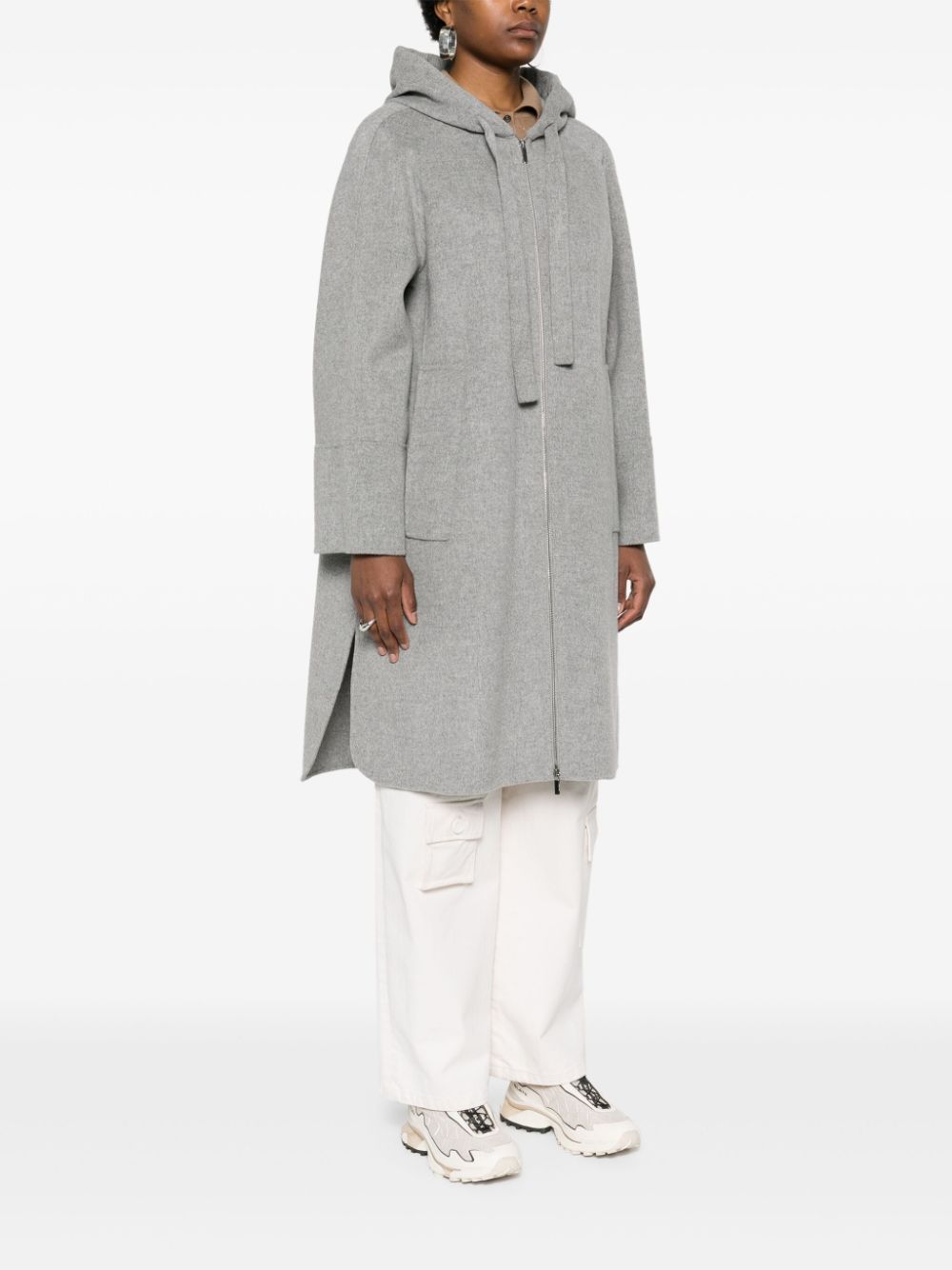 S Max Mara Coats Grey Virgin Wool