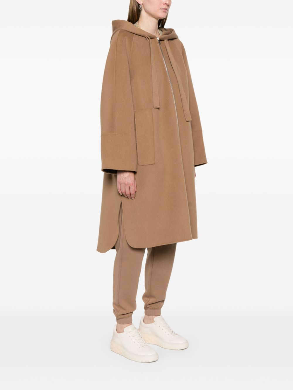 S Max Mara Coats Camel Virgin Wool