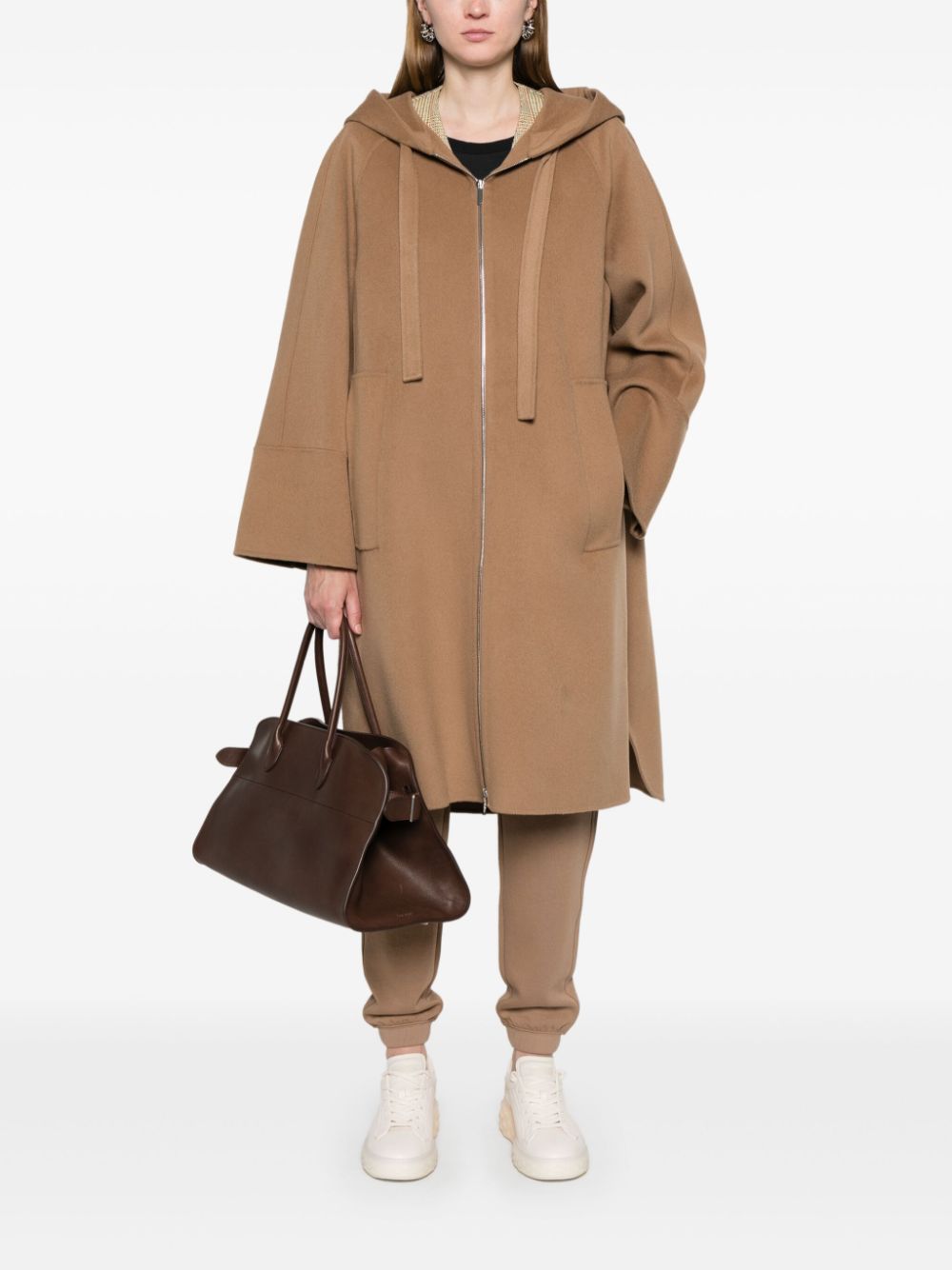 S Max Mara Coats Camel Virgin Wool