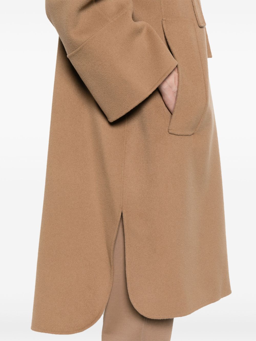 S Max Mara Coats Camel Virgin Wool