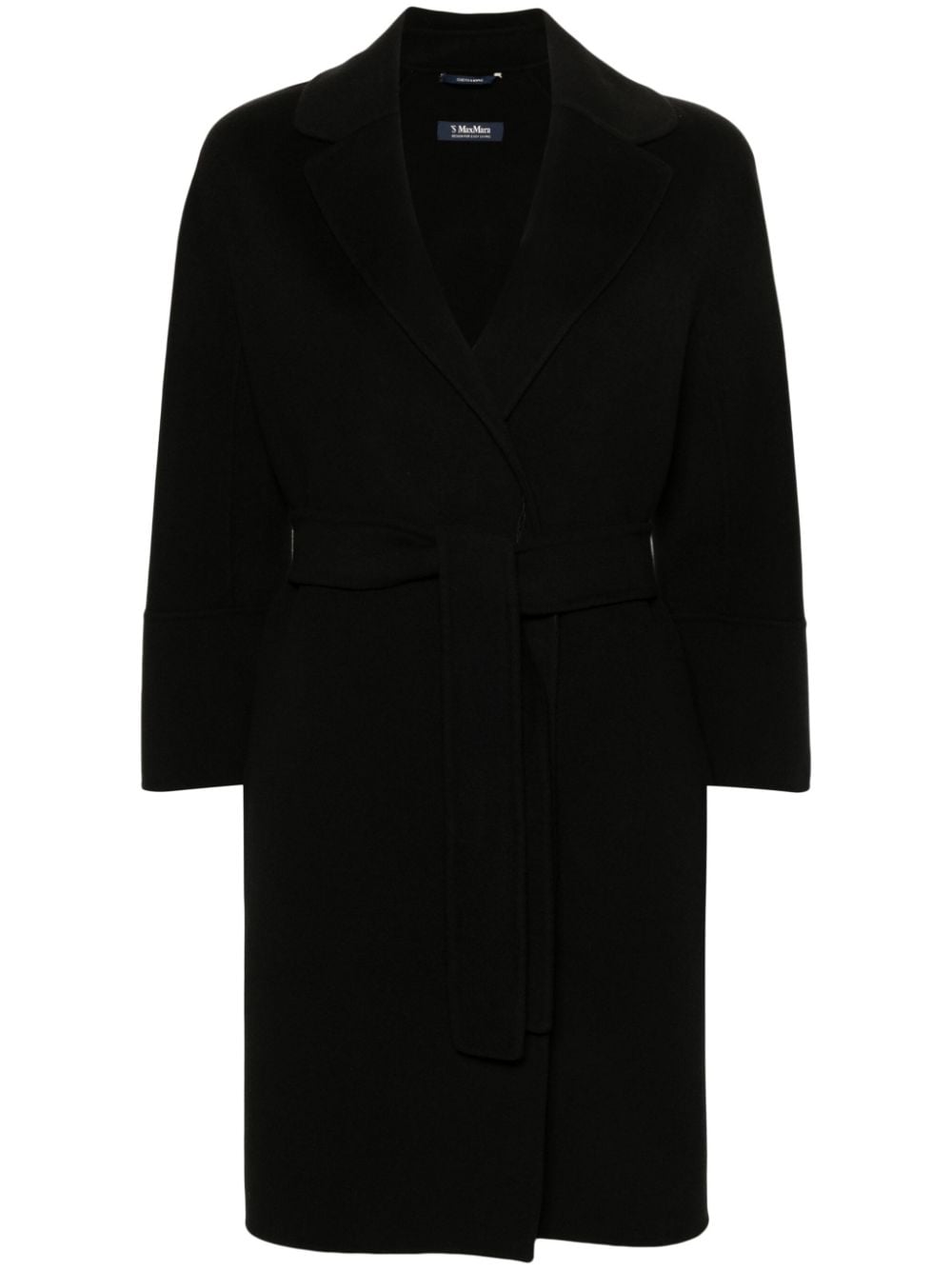 S Max Mara Coats Black Virgin Wool