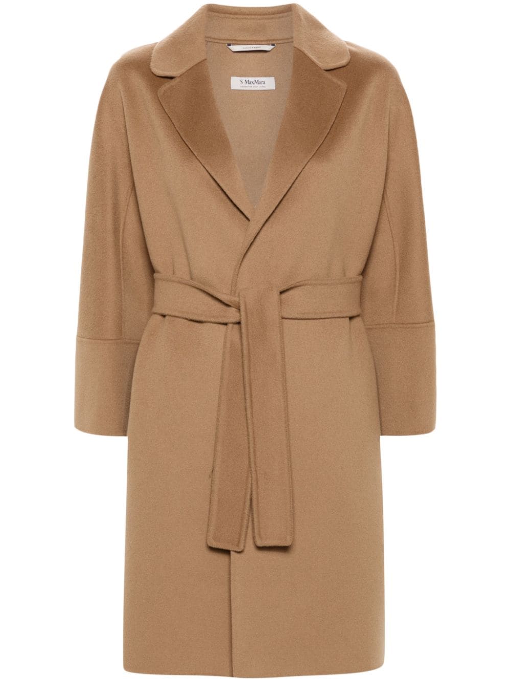 S Max Mara Coats Camel Virgin Wool