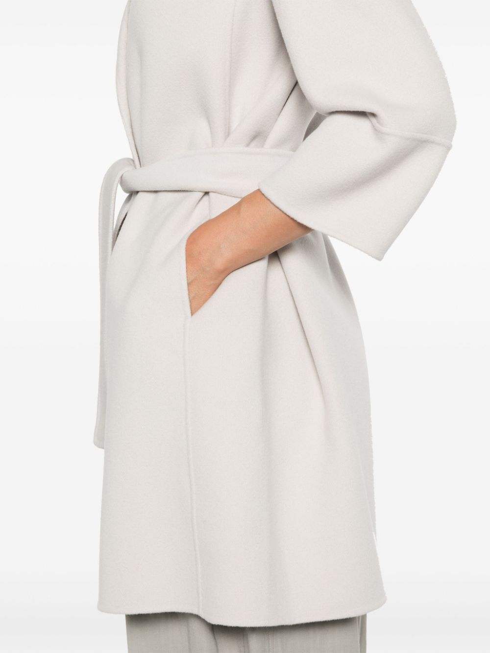 S Max Mara Coats Grey Virgin Wool