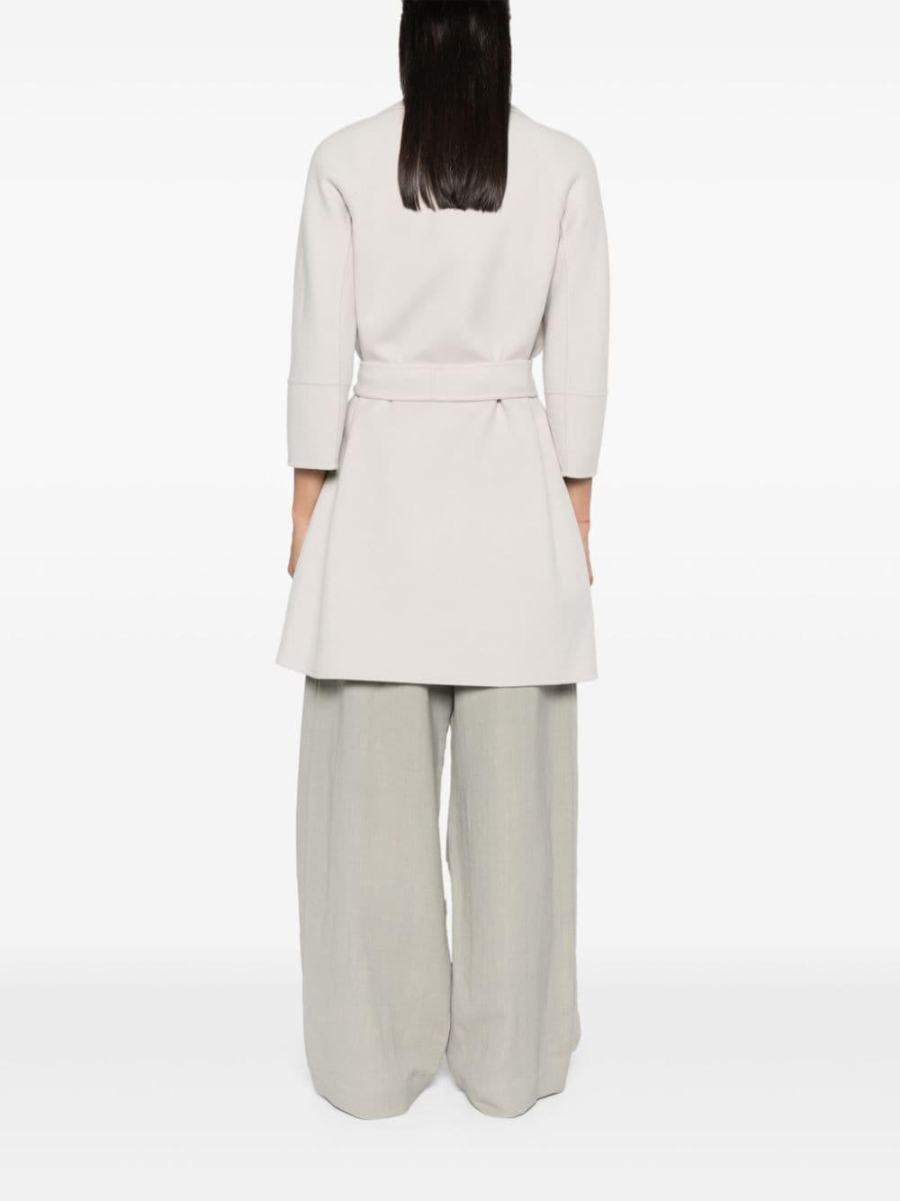 S Max Mara Coats Grey Virgin Wool