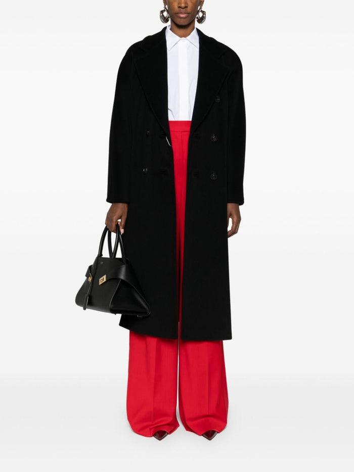 Max Mara Coats Black Virgin Wool Cashmere