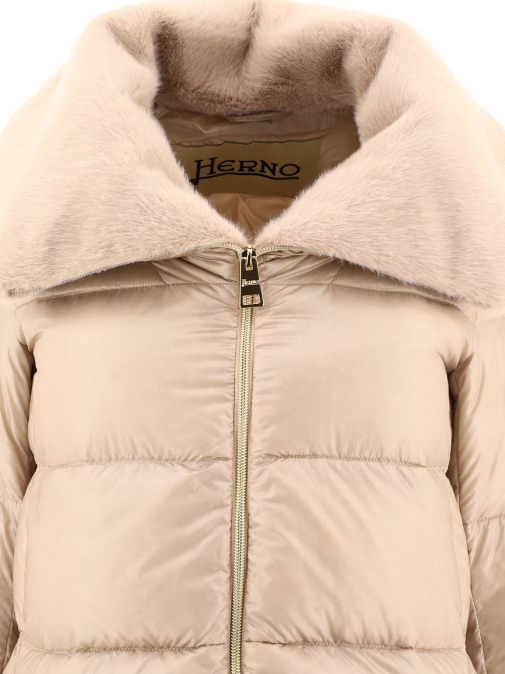 Herno Coats Beige Polyamide