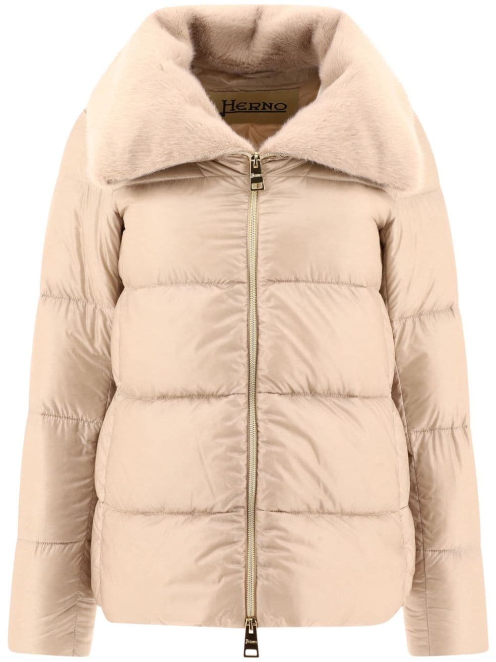 Herno Coats Beige Polyamide