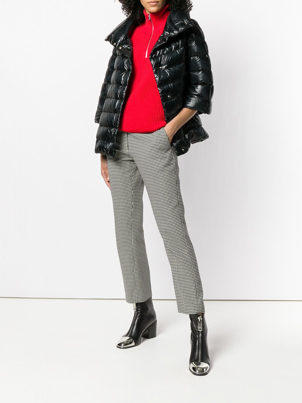 Herno Coats Black Lining: Feather Down