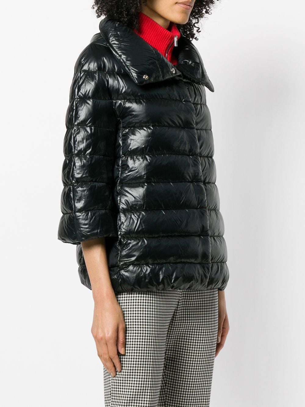 Herno Coats Black Lining: Feather Down