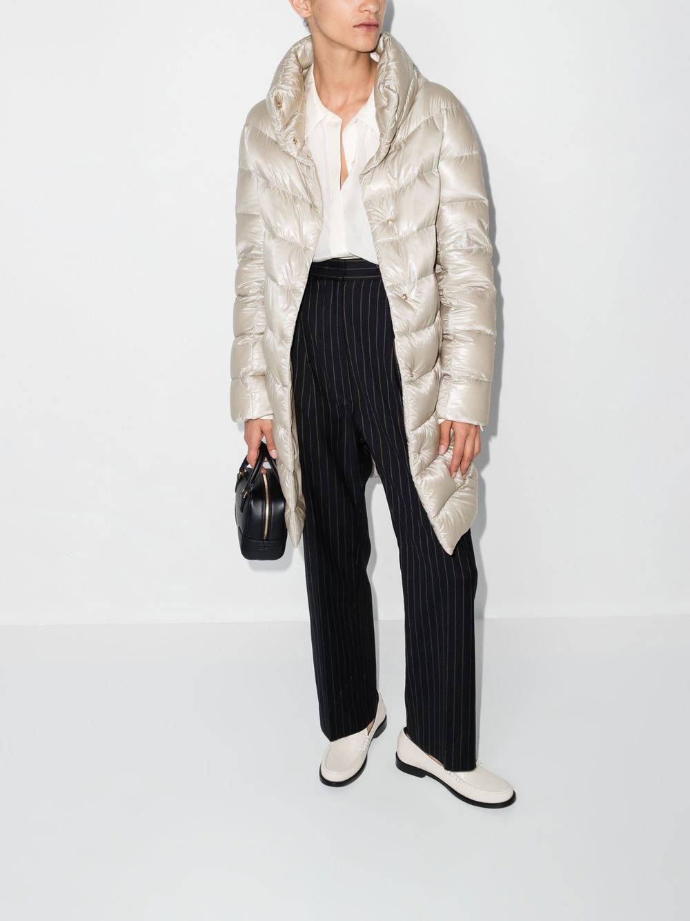 Herno Coats Grey Outer: Polyamide