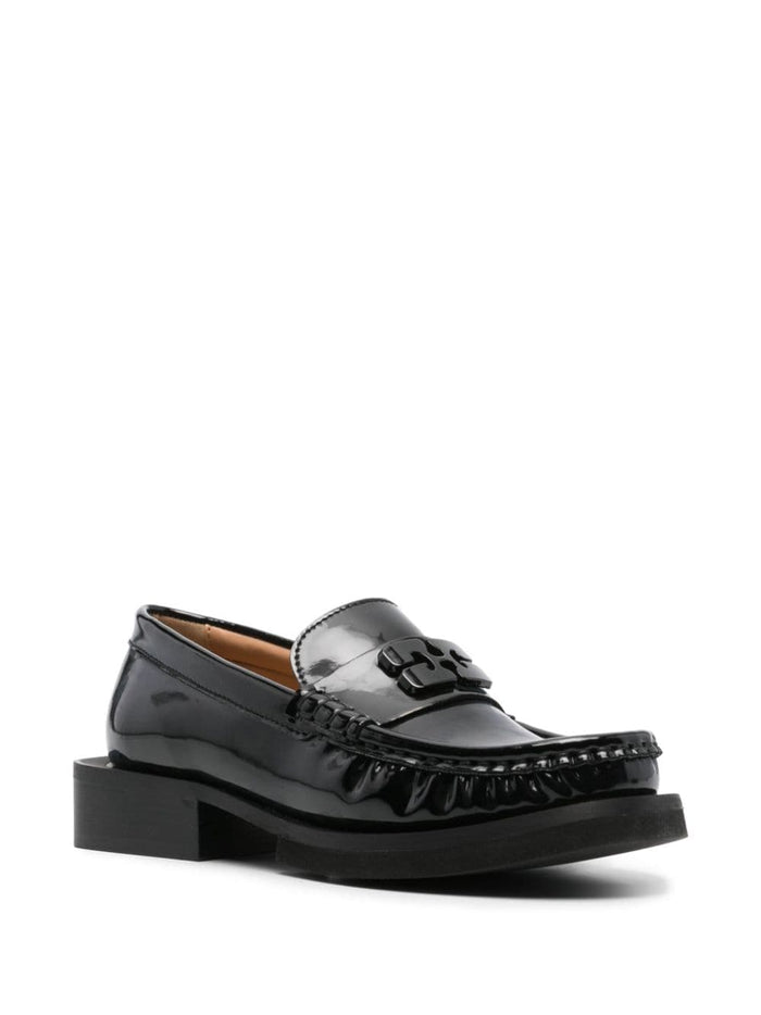 Ganni Flat Shoes Black Leather