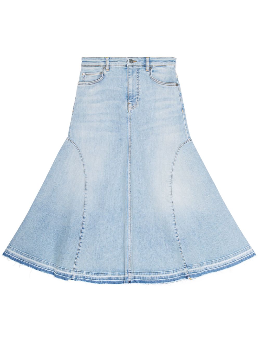 GANNI Skirts Clear Blue Cotton