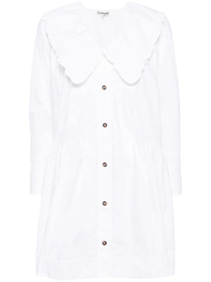 Ganni Dresses White Cotton