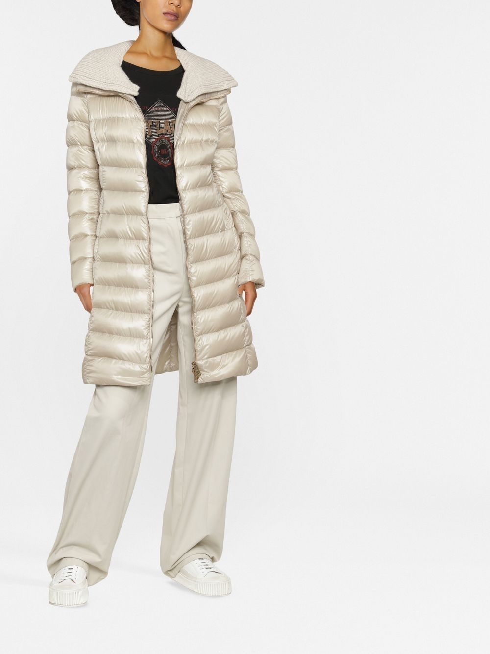 Herno Coats Beige Polyamide