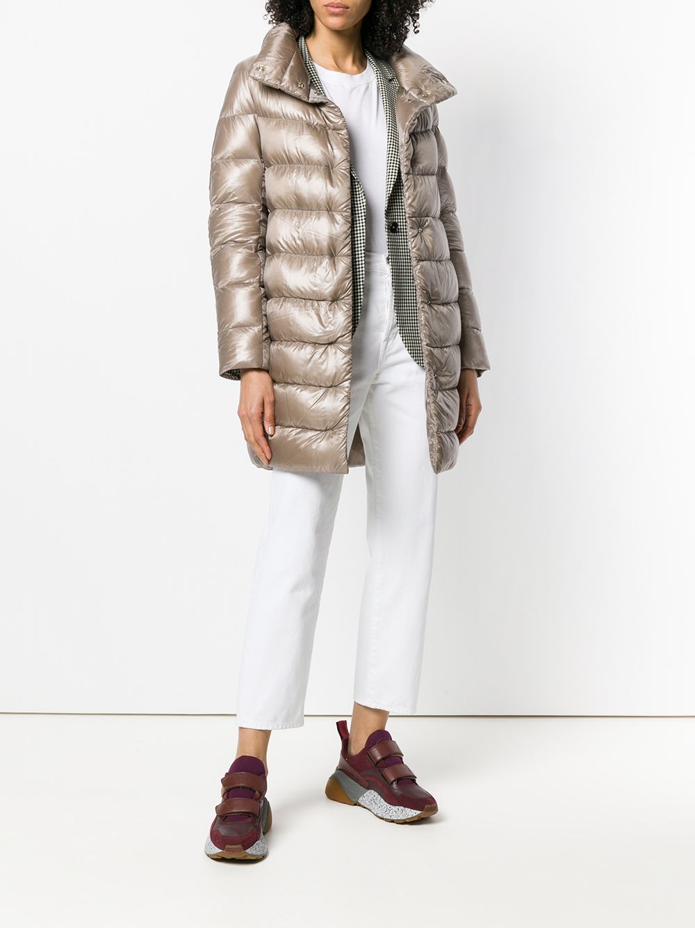 Herno Coats Dove Grey Polyamide