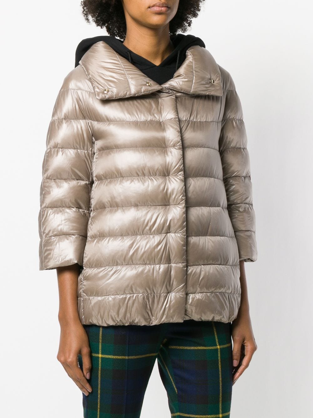 Herno Coats Dove Grey Polyamide
