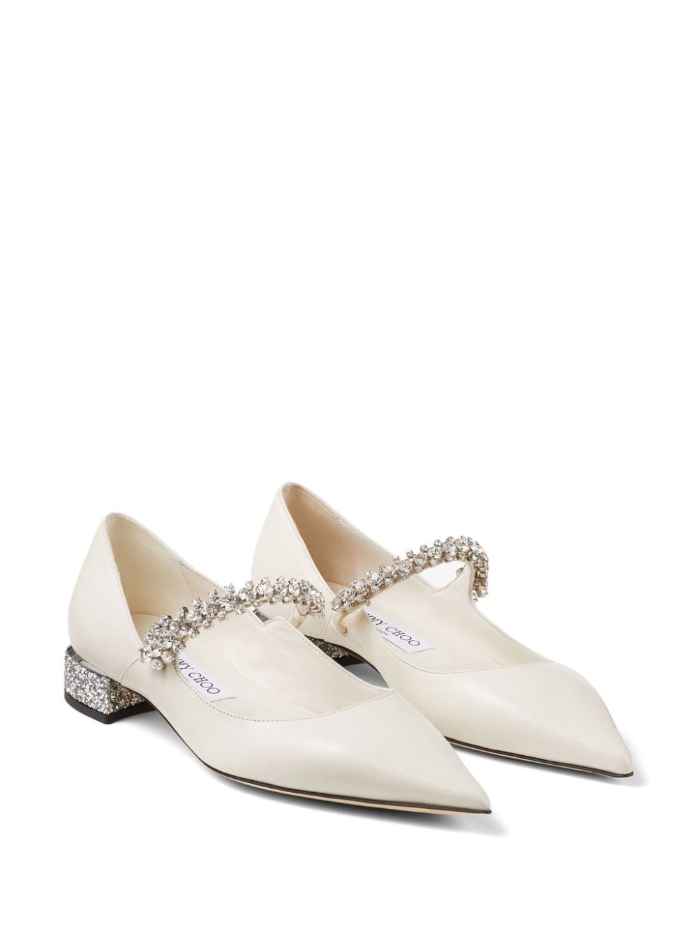 Jimmy Choo Flat Shoes White Lining: Leather
