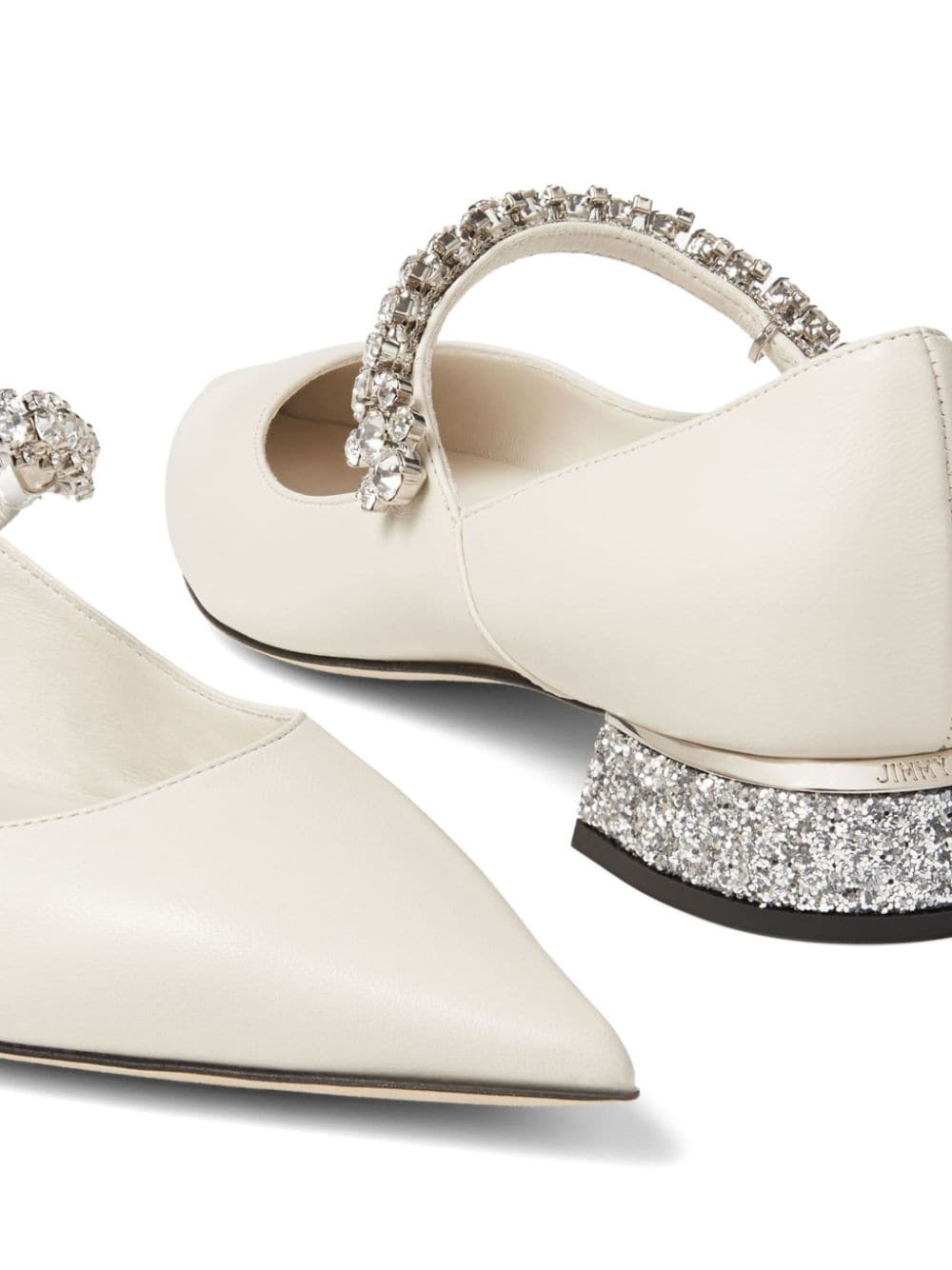 Jimmy Choo Flat Shoes White Lining: Leather
