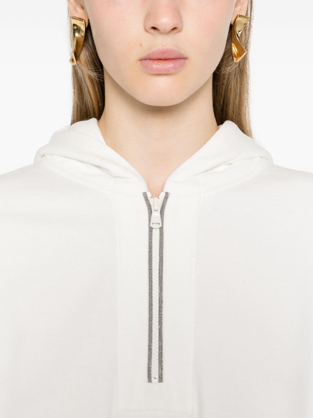 Brunello Cucinelli Sweaters Bianco Brass