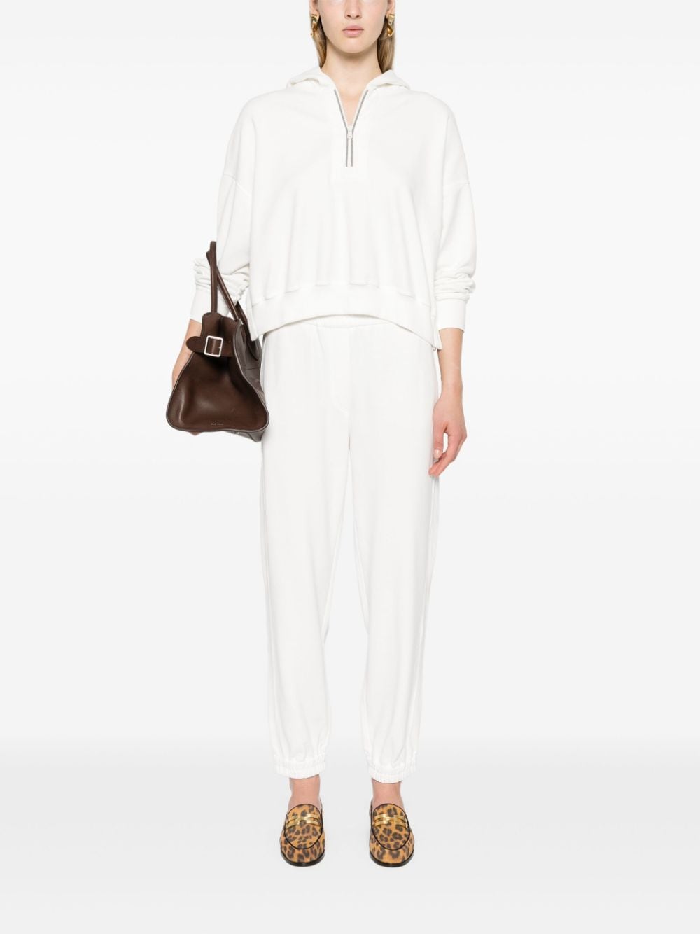 Brunello Cucinelli Trousers Bianco Cotton