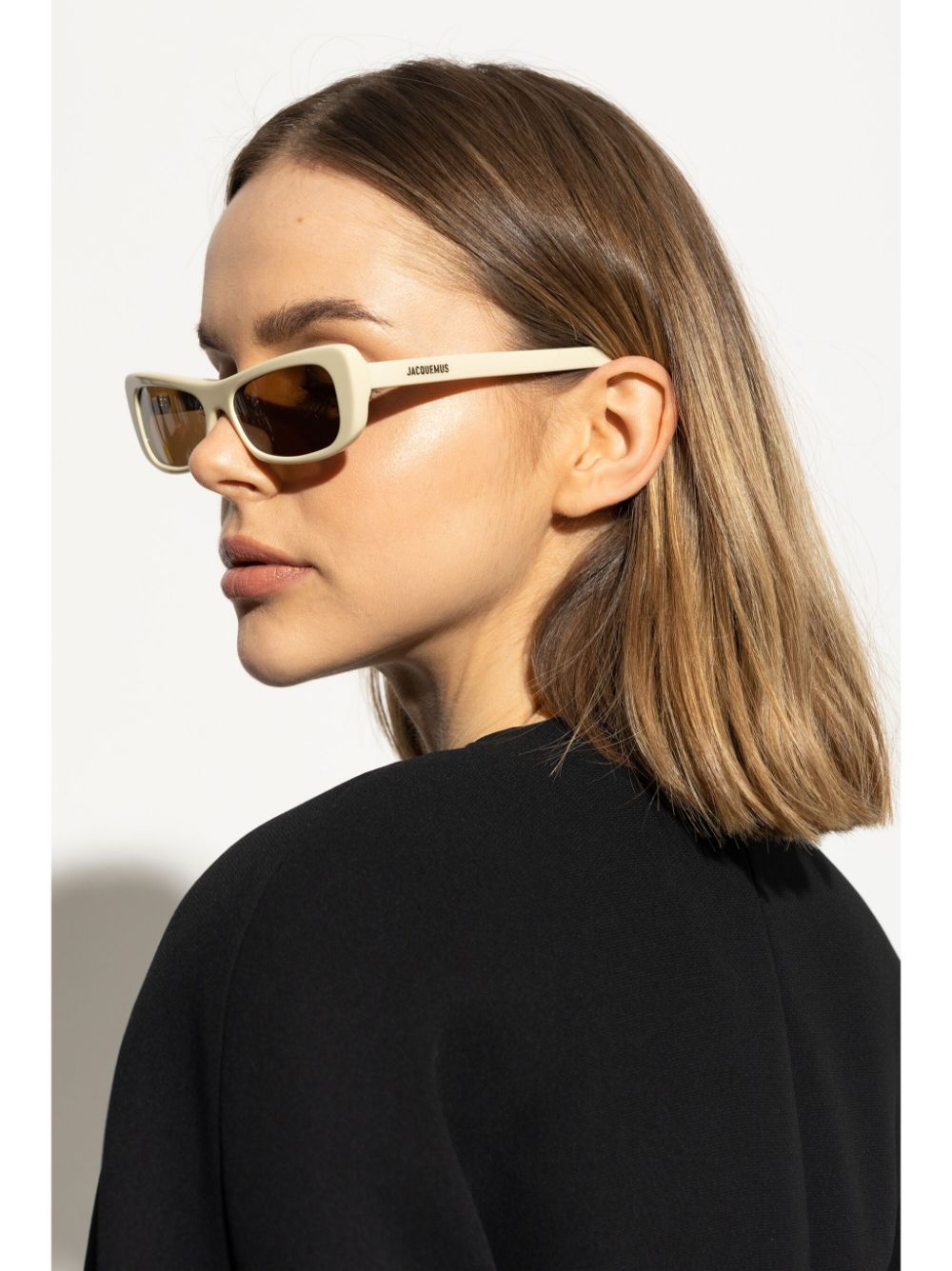 Jacquemus Sunglasses Beige Acetate