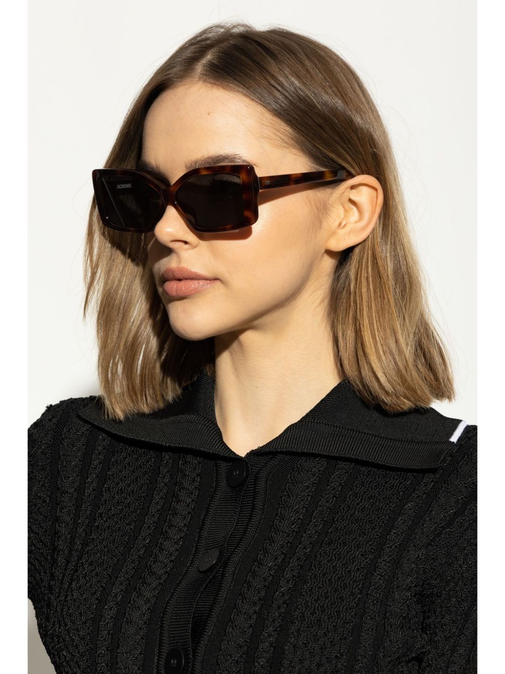 Jacquemus Sunglasses Brown Acetate