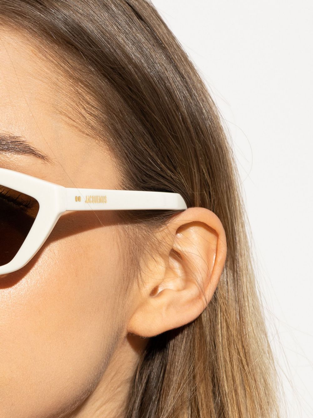 Jacquemus Sunglasses White Acetate