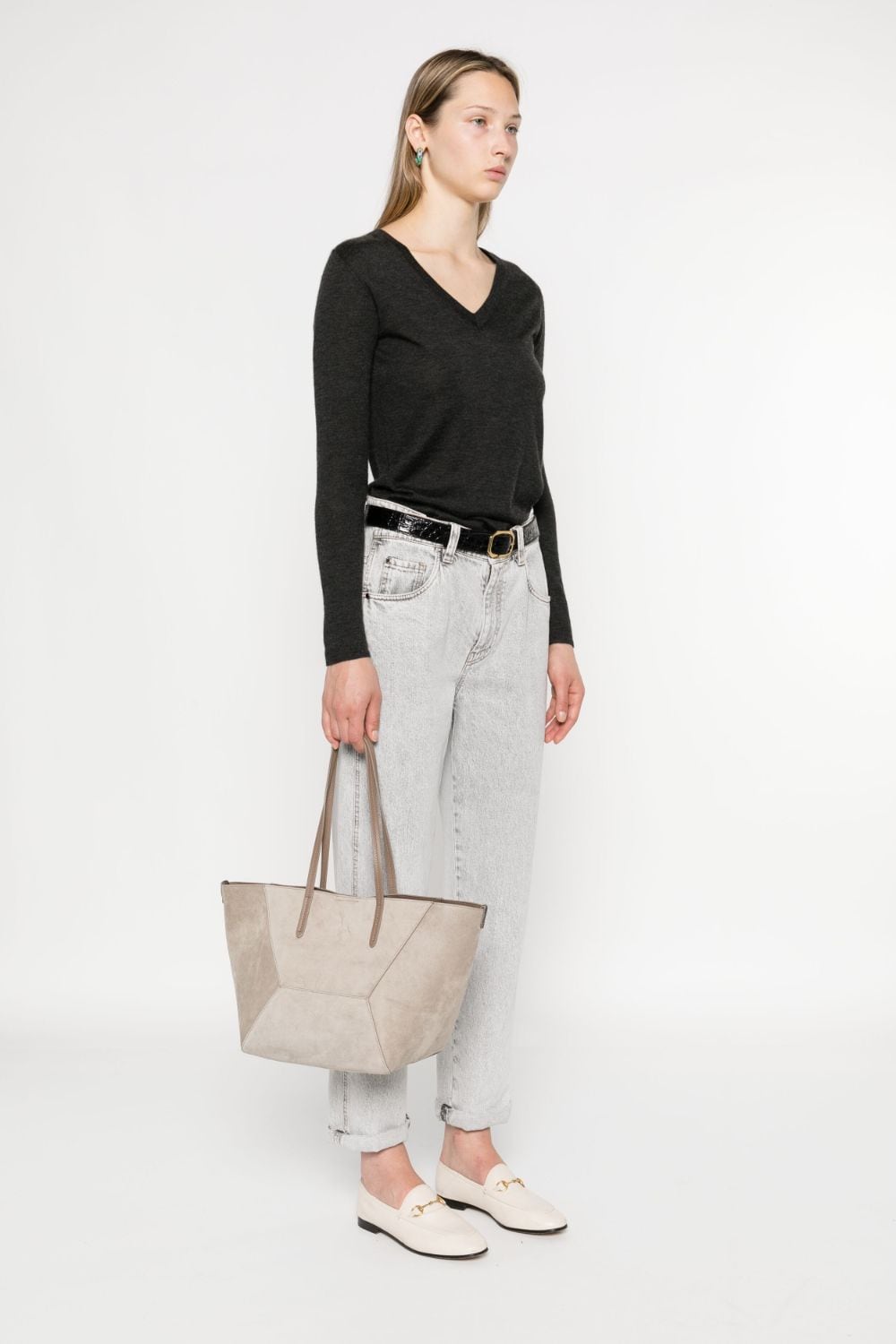 Brunello Cucinelli Bags Grigio Outer: Calf Suede