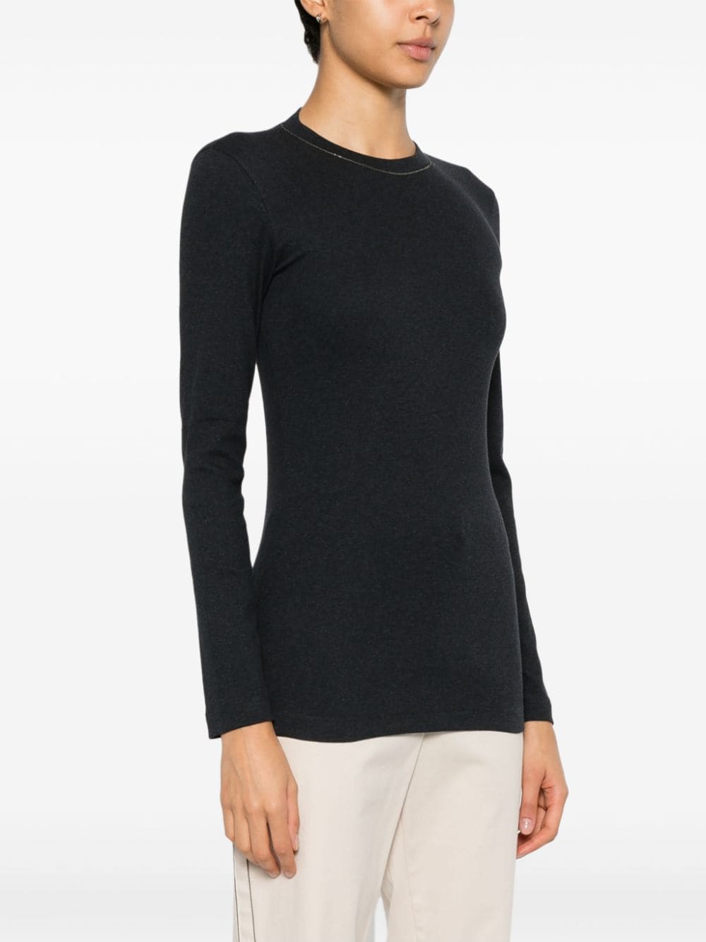 Brunello Cucinelli T-Shirts And Polos Grigio Scuro Brass