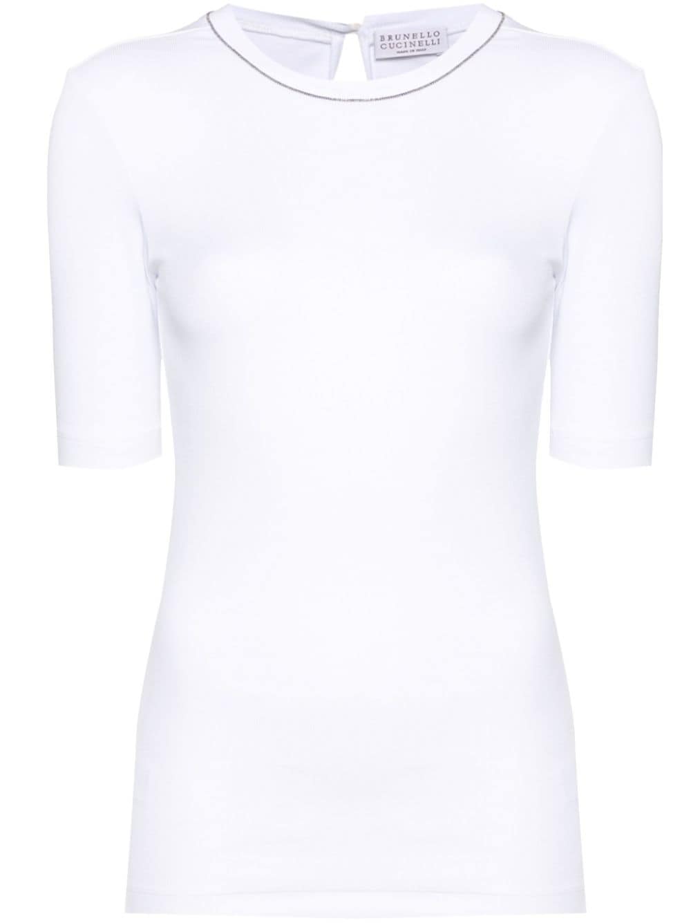 Brunello Cucinelli T-Shirts And Polos Bianco Brass